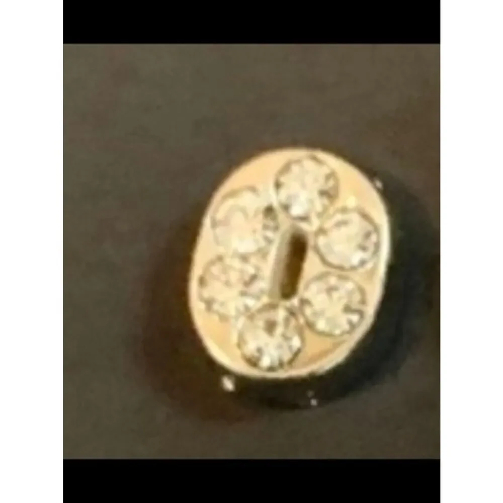 O Initial Crystal Accent Charm For Floating Lockets